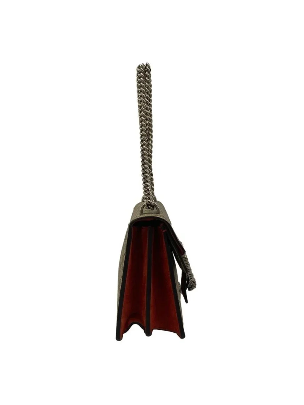 Gucci Shoulder Bag Dionysus Beige Brown Red